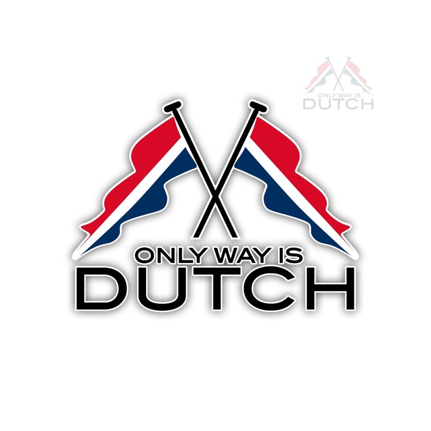 ONLY WAY IS DUTCH OWID Sticker Flag Logo