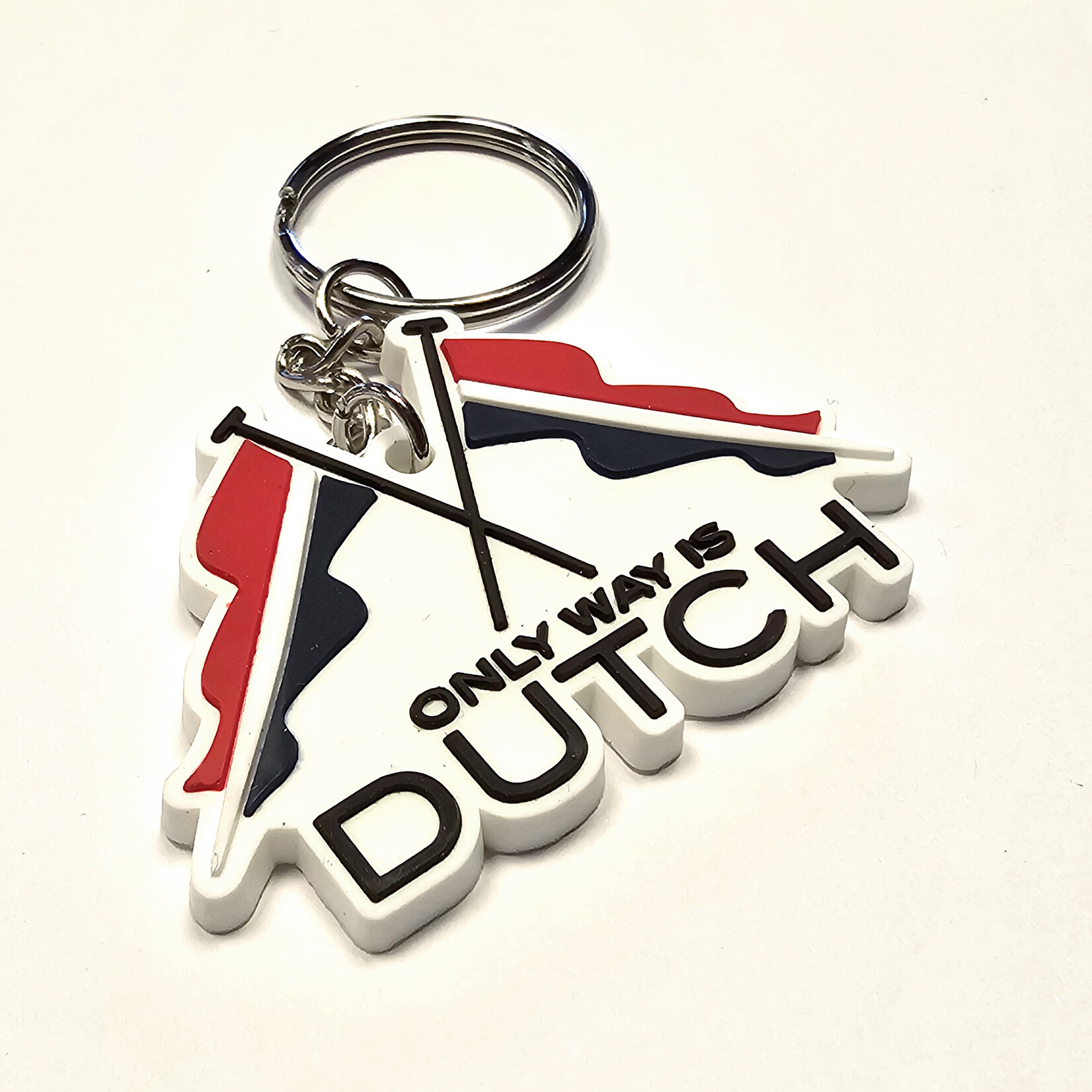 ONLY WAY IS DUTCH Keychain Flag Logo