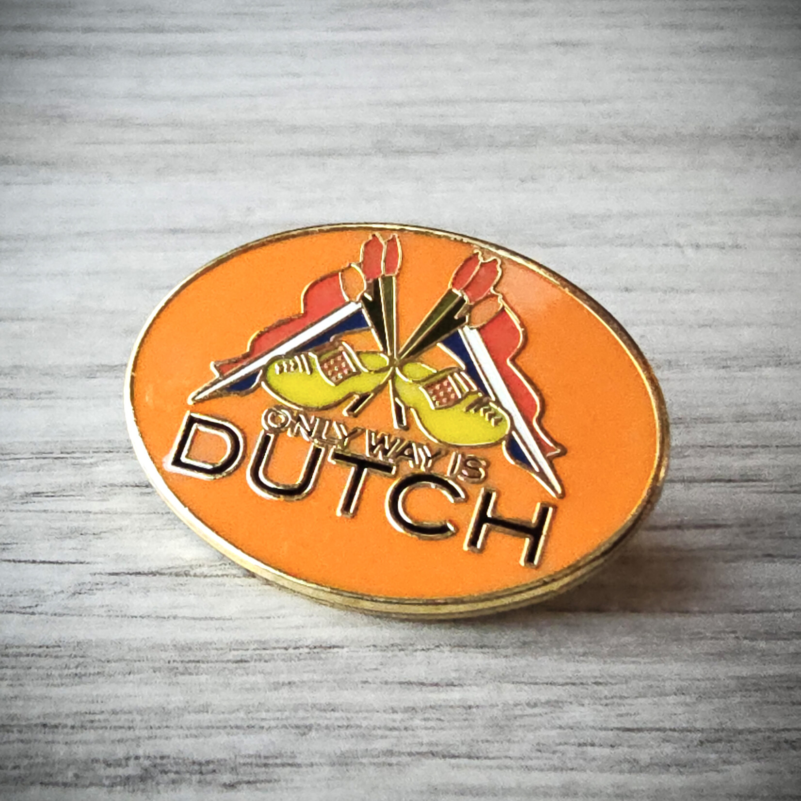 ONLY WAY IS DUTCH Only Way Is Dutch Pin - Orange Flag