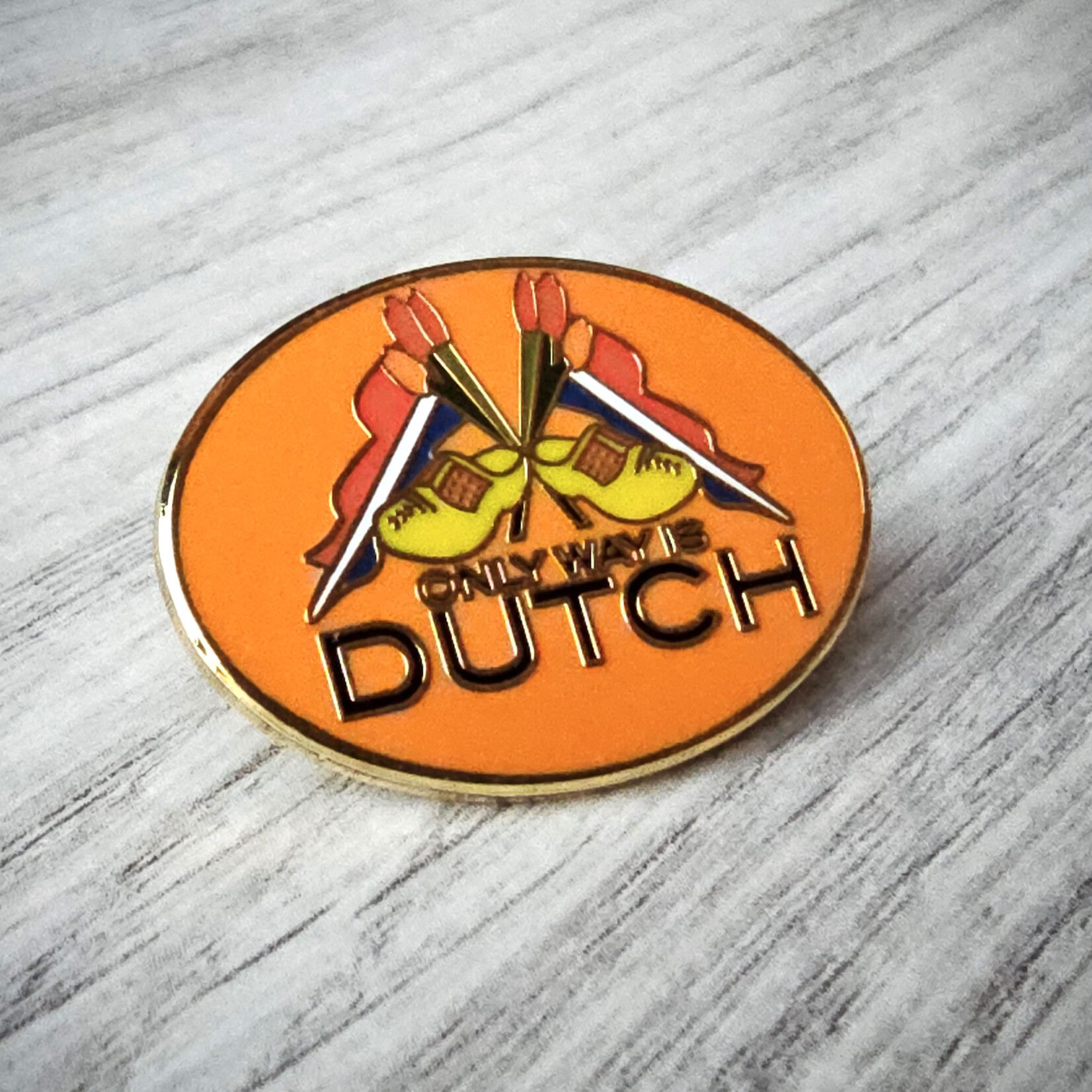 ONLY WAY IS DUTCH Only Way Is Dutch Pin - Orange Flag