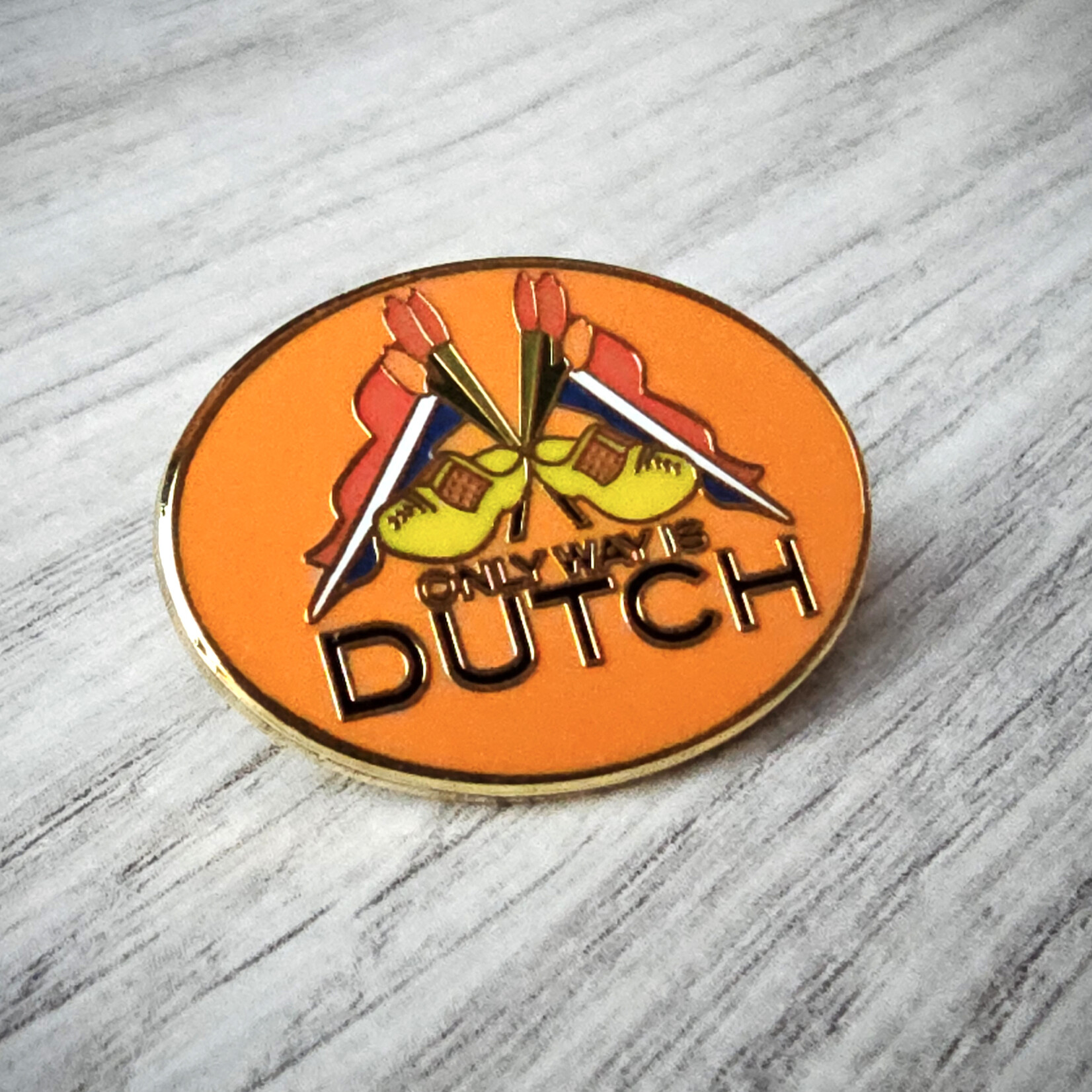 ONLY WAY IS DUTCH Only Way Is Dutch Pin - Oranje Flag