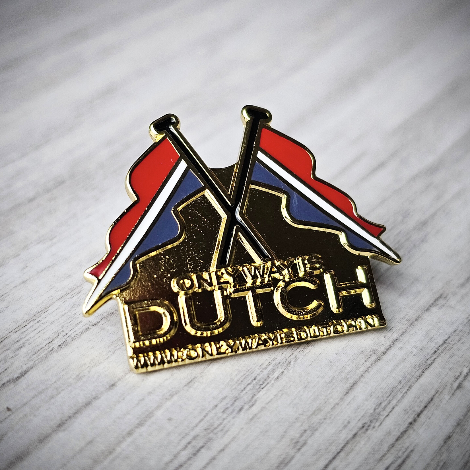 ONLY WAY IS DUTCH Only Way Is Dutch Pin - Vlag Logo