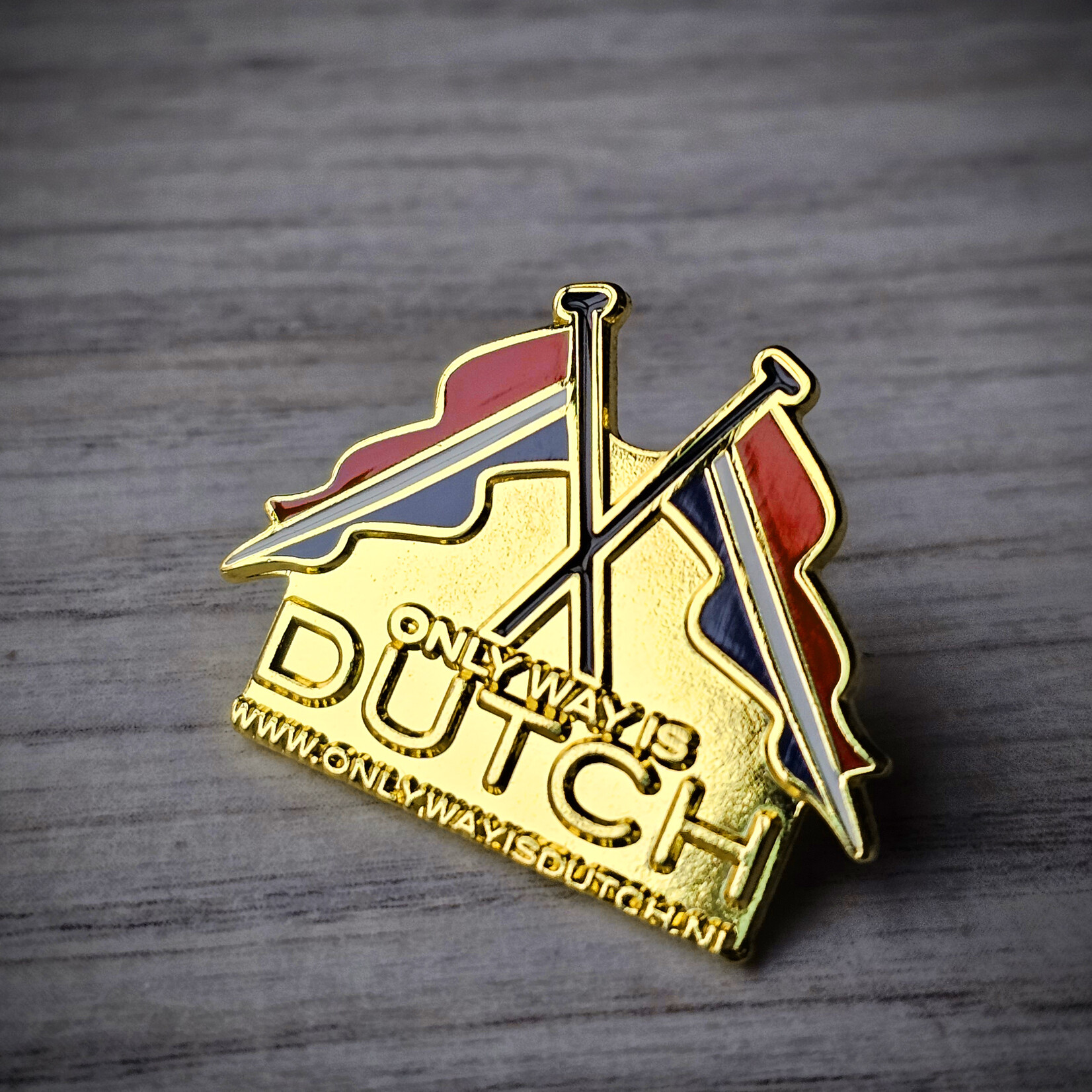 ONLY WAY IS DUTCH Only Way Is Dutch Pin - Vlag Logo