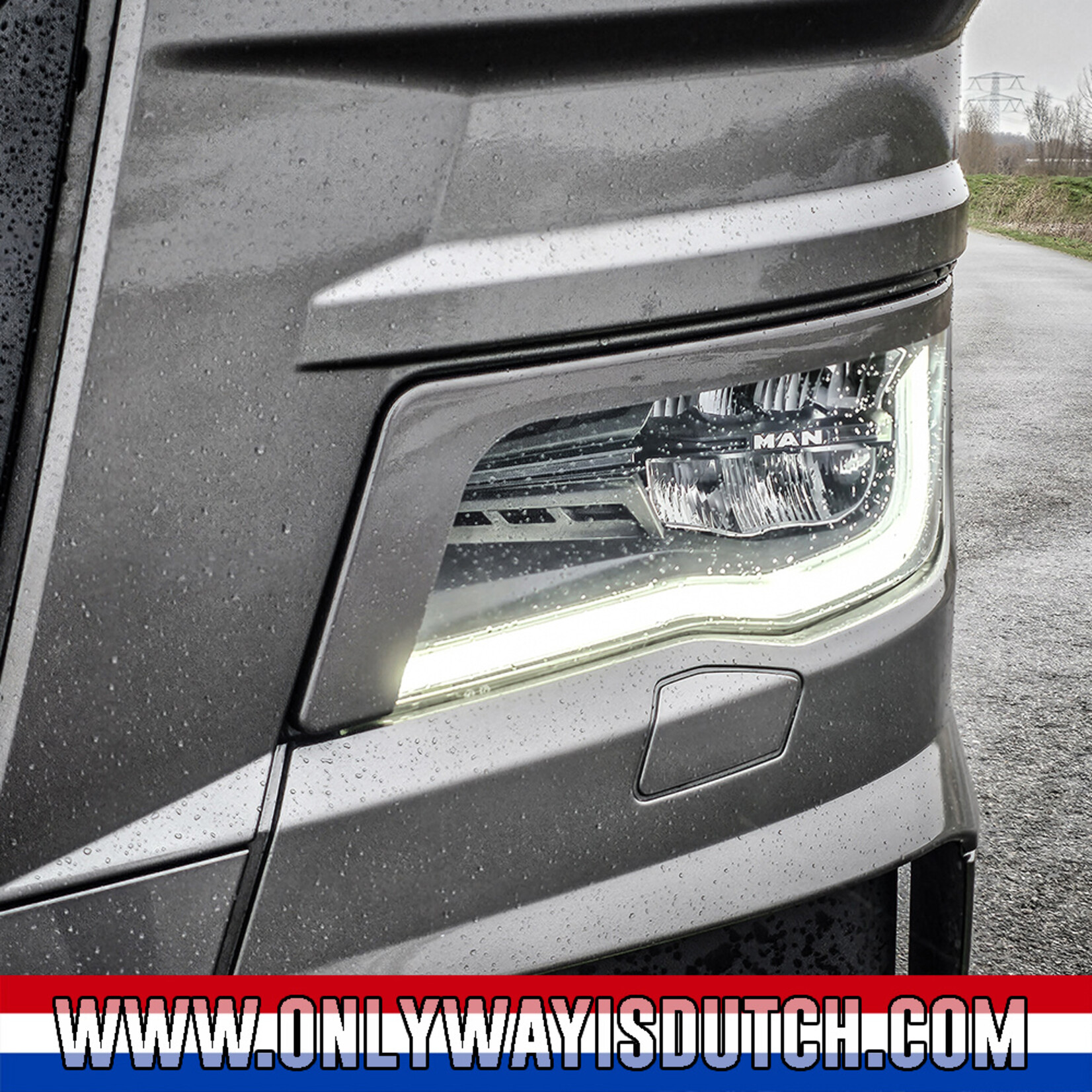 ONLY WAY IS DUTCH Headlight Spoiler MAN TGX