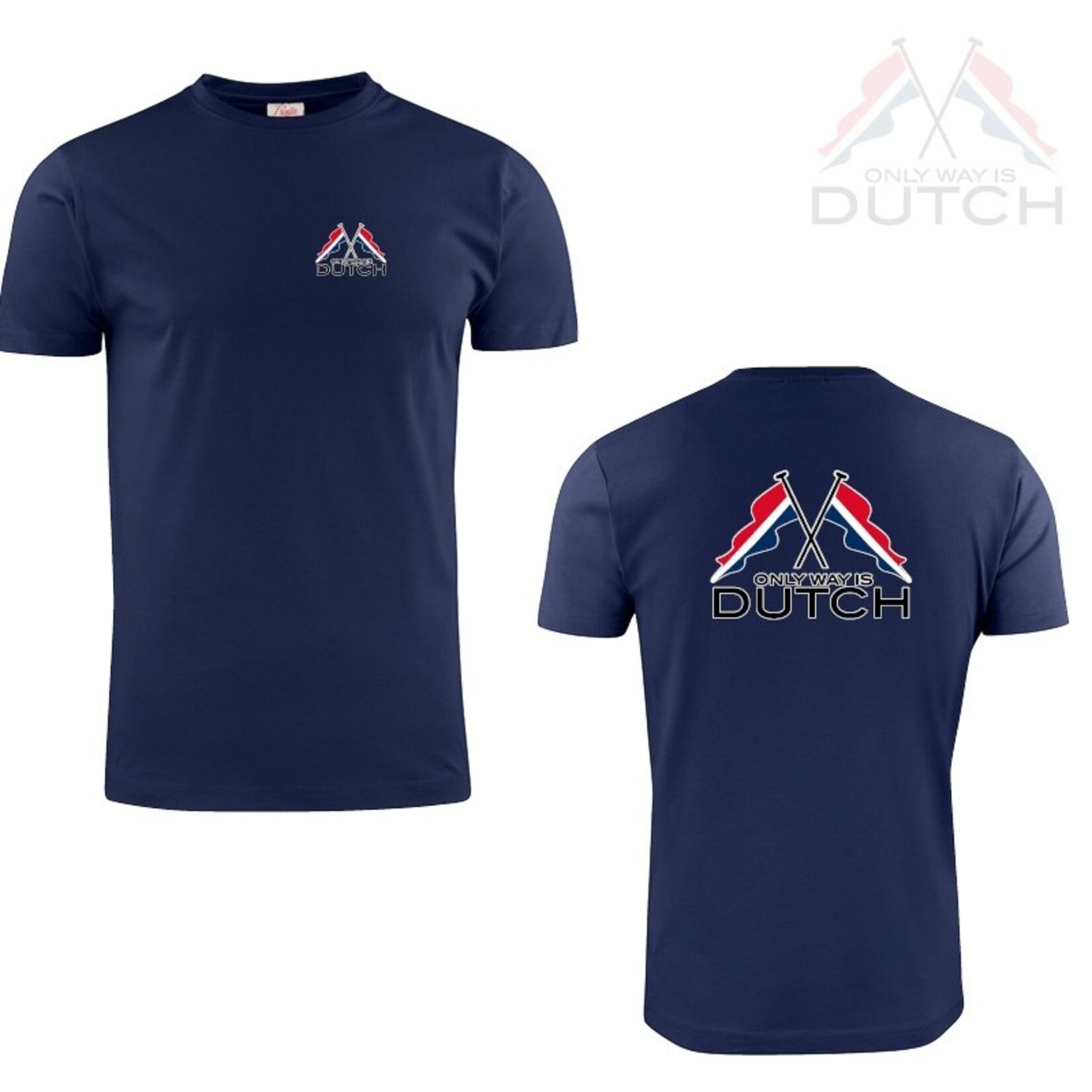 ONLY WAY IS DUTCH T-Shirt  OWID Flag Navy Blue