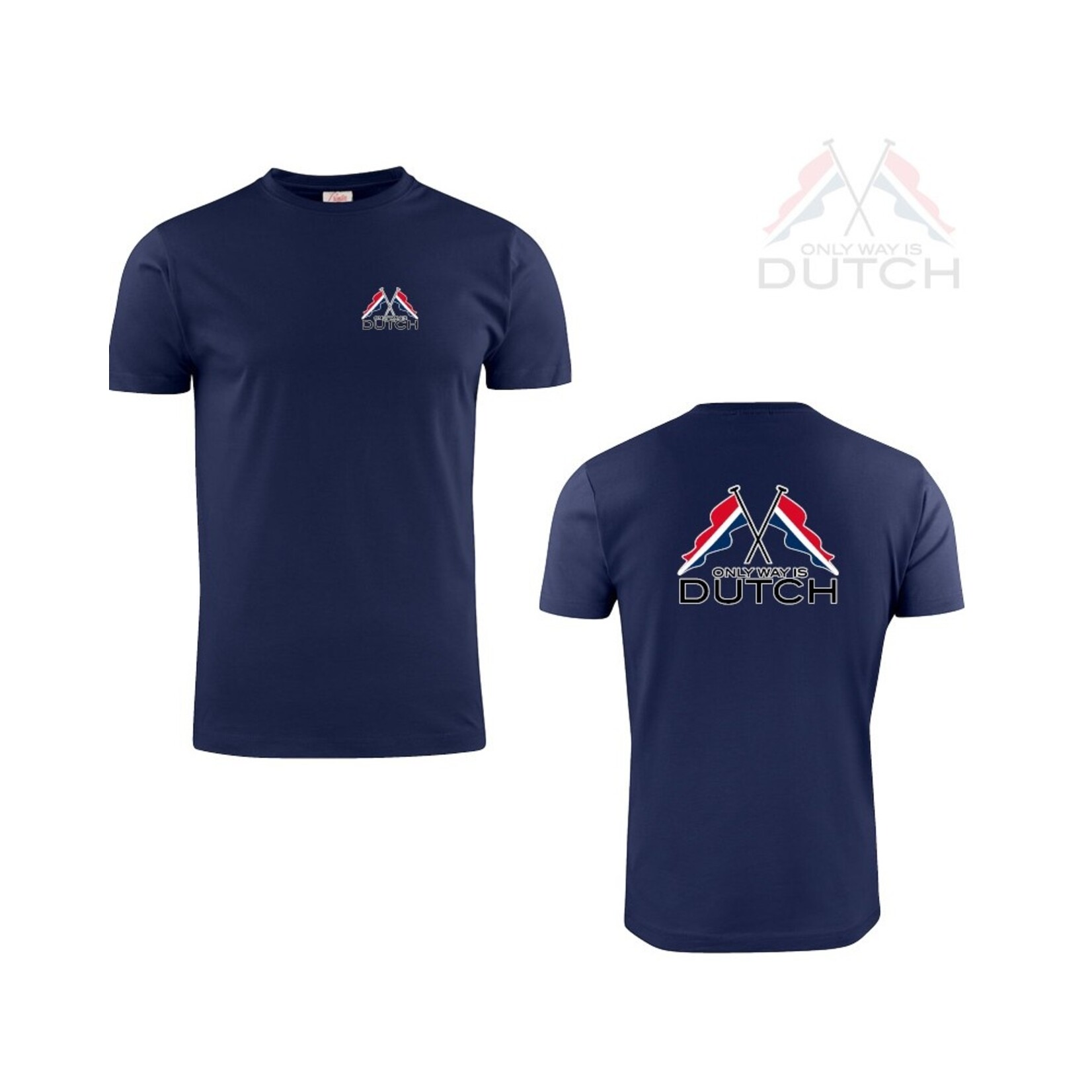 ONLY WAY IS DUTCH T-Shirt  OWID Flag Navy Blue