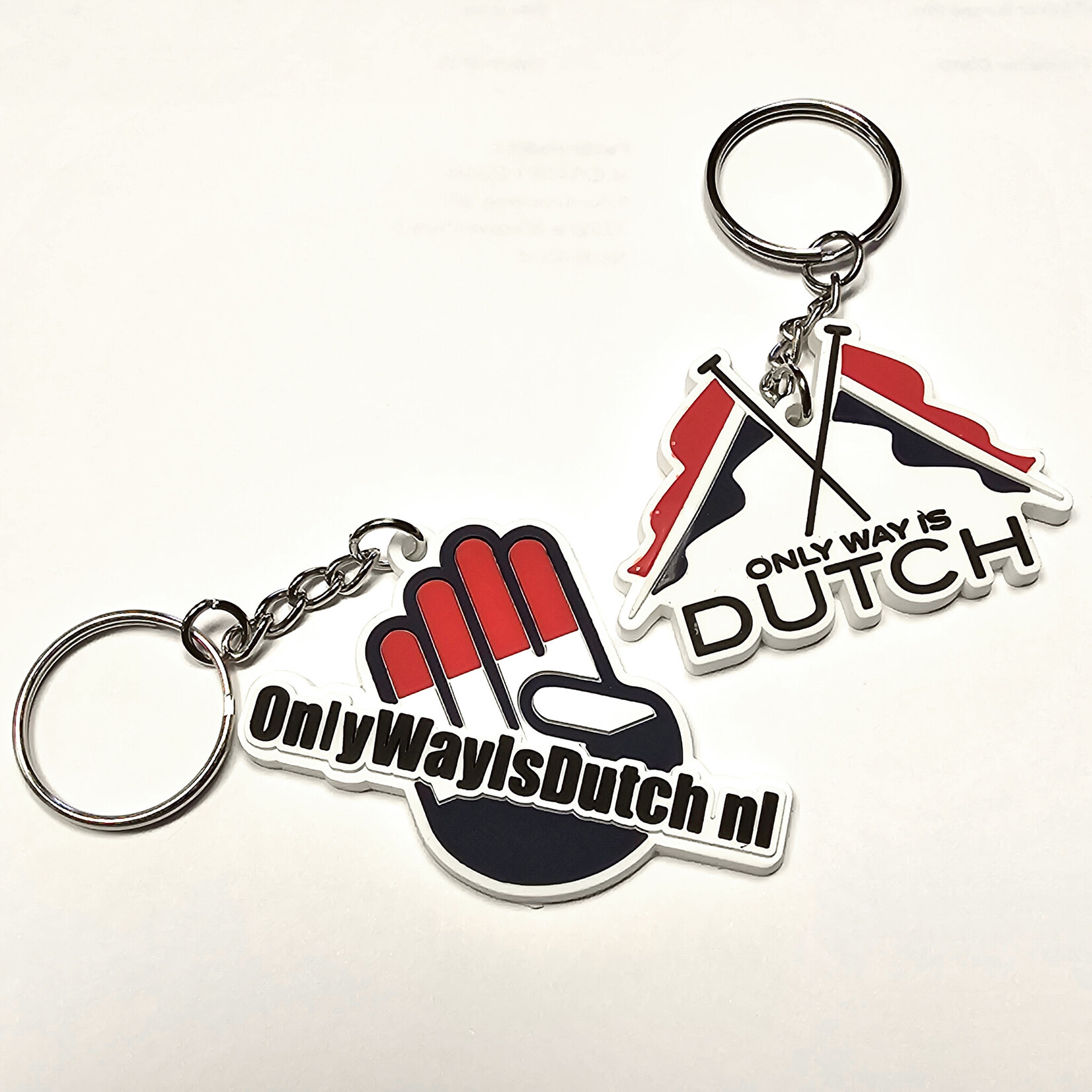 ONLY WAY IS DUTCH Keychain Hand Logo