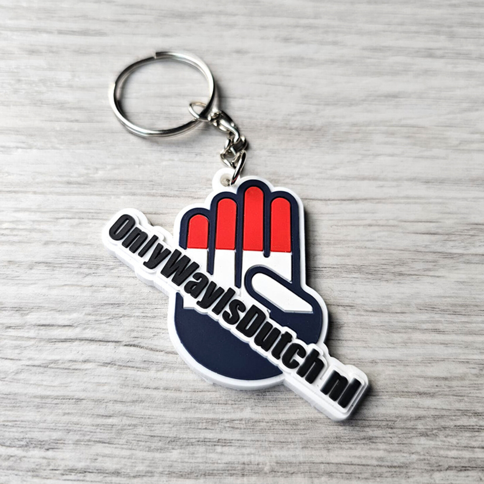 ONLY WAY IS DUTCH Keychain Hand Logo