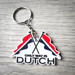 ONLY WAY IS DUTCH Keychain Flag Logo