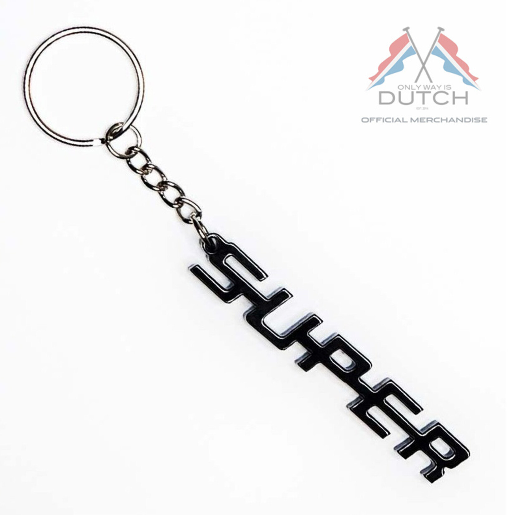ONLY WAY IS DUTCH Keychain SUPER logo black