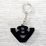 ONLY WAY IS DUTCH Sleutelhanger V8 logo Zwart