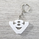 ONLY WAY IS DUTCH Keychain V8 Logo White
