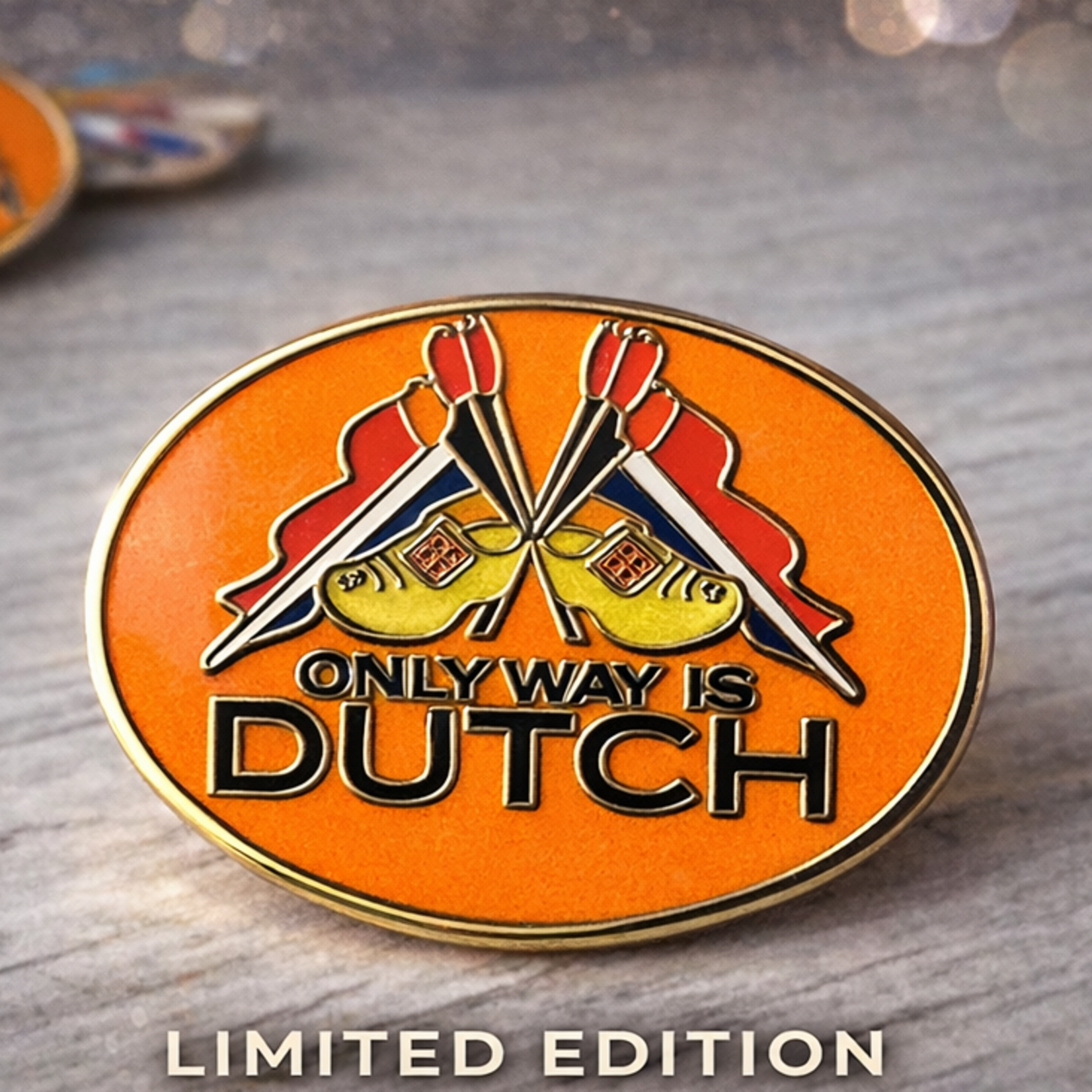 ONLY WAY IS DUTCH Only Way Is Dutch Pin - Oranje Flag