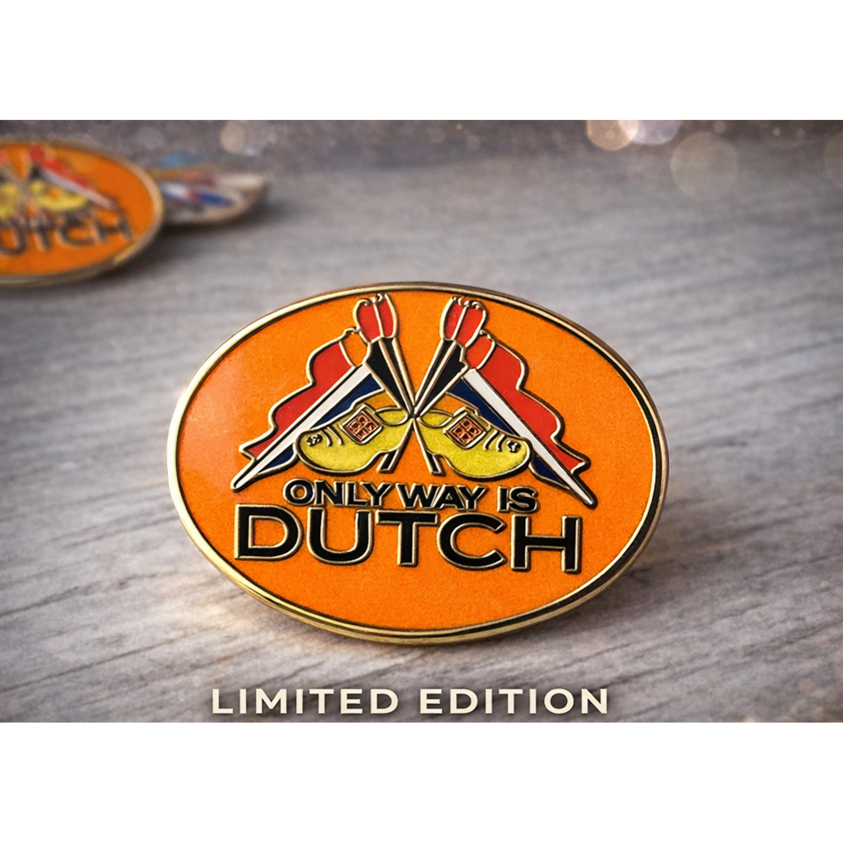 ONLY WAY IS DUTCH Only Way Is Dutch Pin - Orange Flag