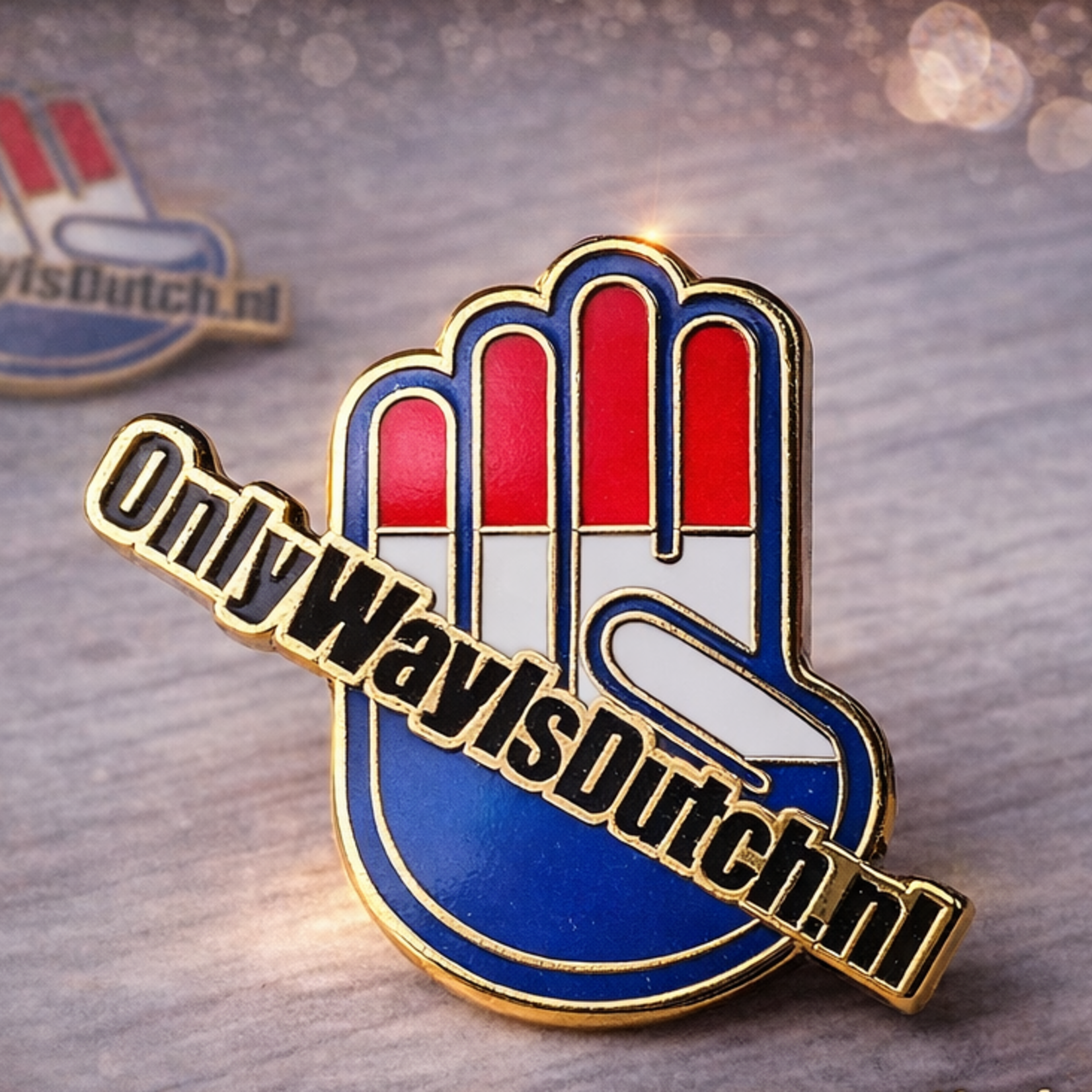 ONLY WAY IS DUTCH Only Way Is Dutch Pin - Hand Logo