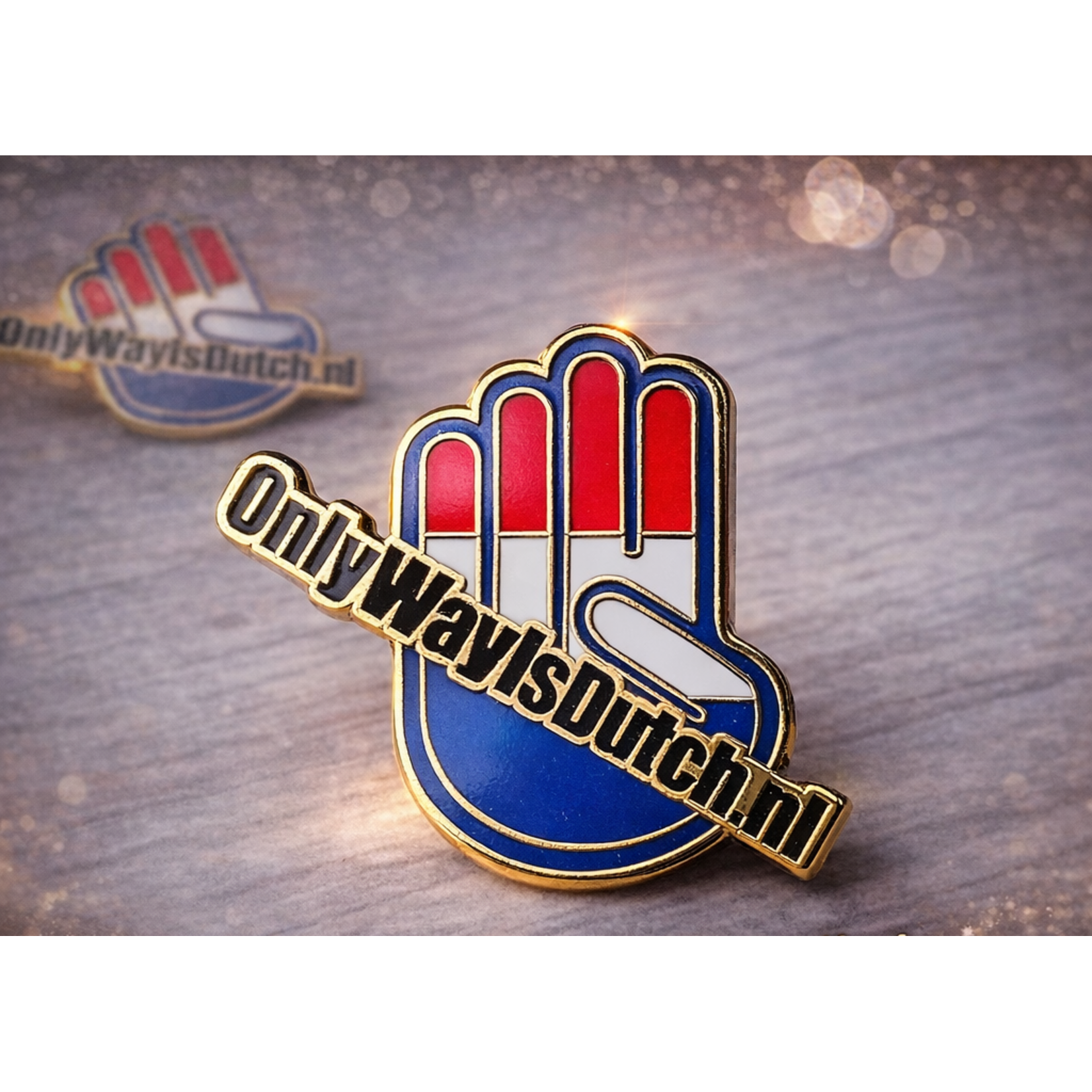 ONLY WAY IS DUTCH Only Way Is Dutch Pin - Hand Logo