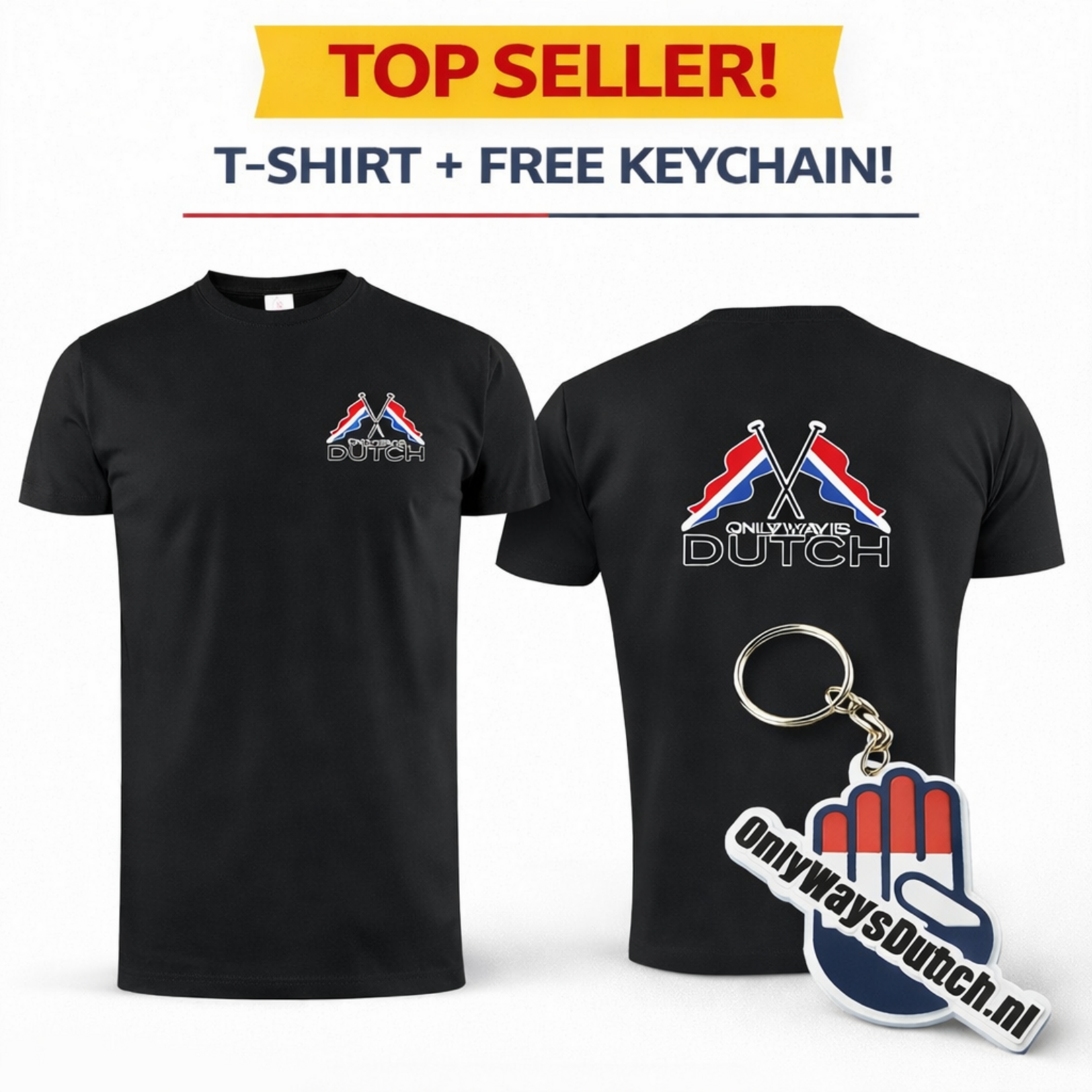 ONLY WAY IS DUTCH T-Shirt  OWID Flag Black