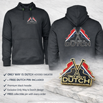 ONLY WAY IS DUTCH Hooded Sweater OWID Flag - Black