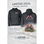 ONLY WAY IS DUTCH Hooded Sweater OWID Vlag - Zwart