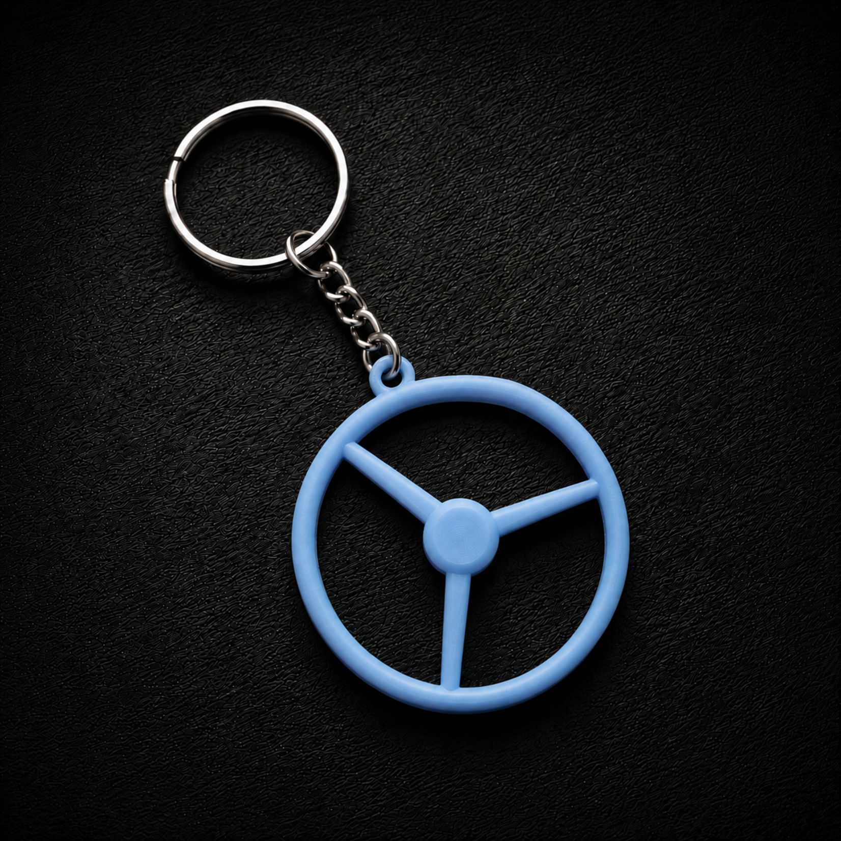 ONLY WAY IS DUTCH Classic 3-Spoke Steering Wheel Keychain