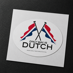 ONLY WAY IS DUTCH Only Way Is Dutch Sticker Ovaal