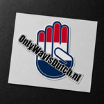 ONLY WAY IS DUTCH OWID Sticker Hand Logo
