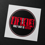 ONLY WAY IS DUTCH Only Way Is Dutch Sticker -  Red Light District