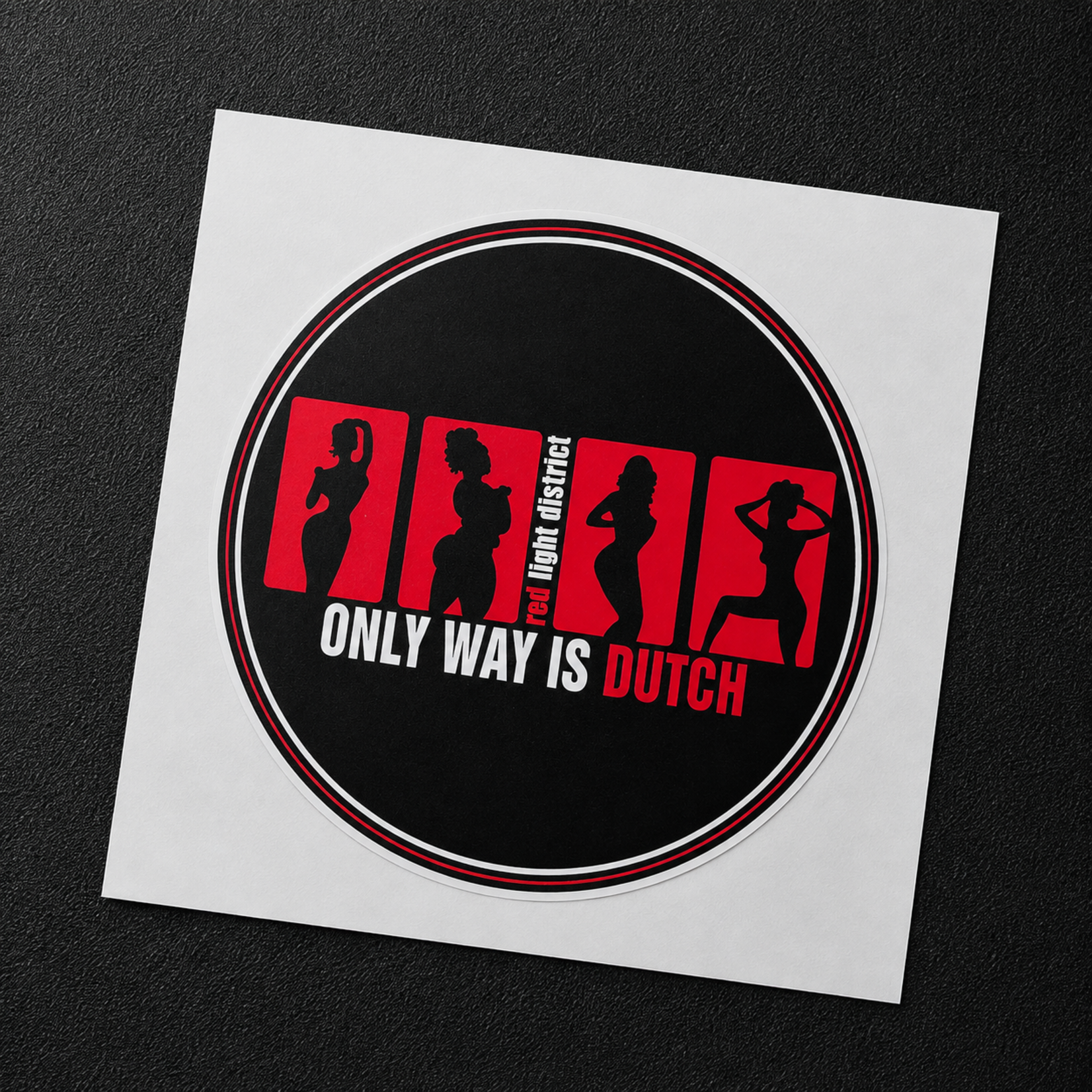 ONLY WAY IS DUTCH Only Way Is Dutch Sticker -  Red Light District