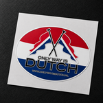 ONLY WAY IS DUTCH Only Way Is Dutch Sticker Ovaal - Flag
