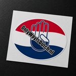 ONLY WAY IS DUTCH Only Way Is Dutch Sticker Ovaal - Hand