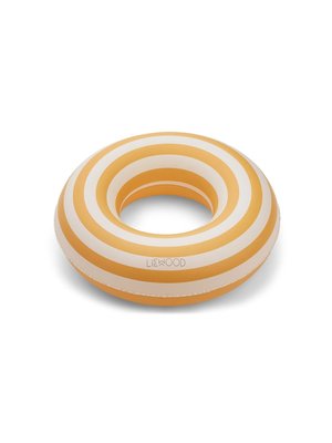 liewood Baloo swim ring Stripe: Yellow mellow/creme de la creme