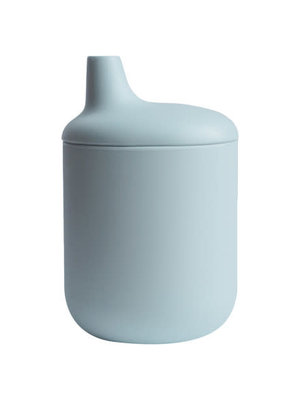 mushie Silicone Sippy Cup Powder blue