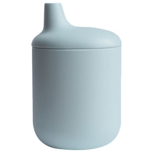 mushie Silicone Sippy Cup Powder blue