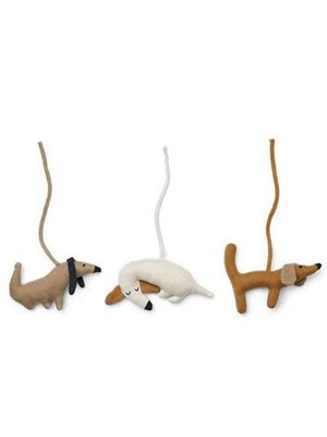 liewood GRACE PLAYGYM ACCESSORIES 3 PACK DOG MULTI MIX