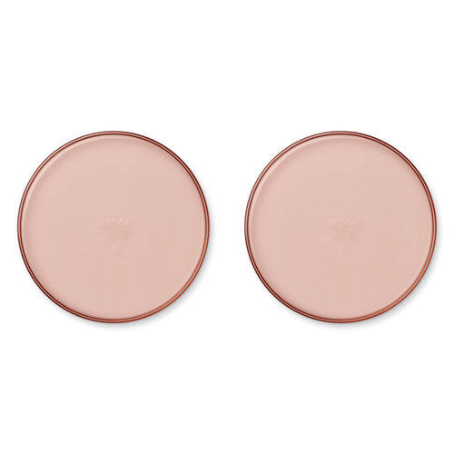 liewood Uma plate 2-pack Dusty raspberry