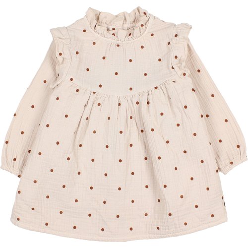 buho POLKA DOTS DRESS SAND buho POLKA DOTS DRESS SAND