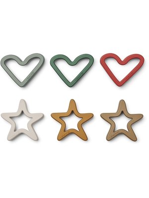 liewood Svend cookie cutter set holiday multi mix