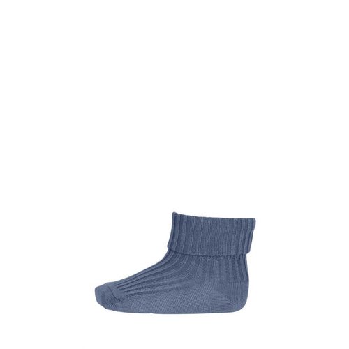 mp denmark Cotton rib baby socks Stone Blue