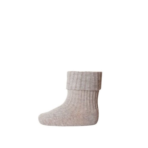 mp denmark Cotton rib socks Light Brown Melange