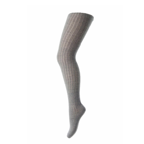 mp denmark Cotton rib tights Grey Melange baby