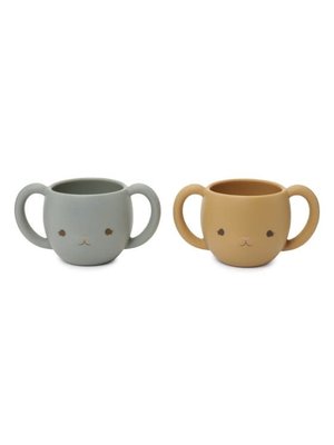 konges slojd 2 PACK CUTIE CUPS QUARRY BLUE/ALMOND