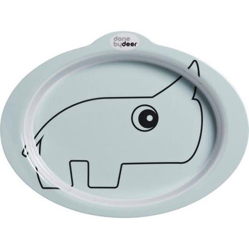 DONE BY DEER Anti-slip plate, Contour, blue/blue DONE BY DEER Anti-slip plate, Contour, blue/blue