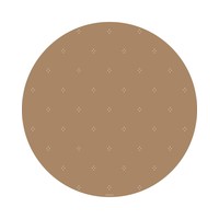 Dotted - Autumn Gold | Round floor mat