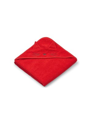 liewood AUGUSTA HOODED JUNIOR TOWEL CAT APPLE RED