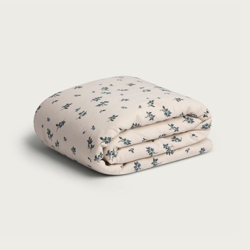 garbo & friends Muslin Filled Blanket Blueberry 100 x 140 cm