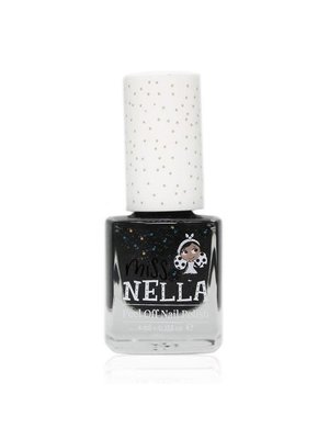 miss nella nail polish black twinkle