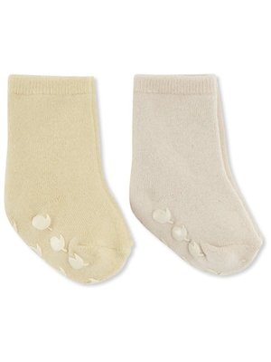 konges slojd 2-pack terry socks - summer/reed yellow