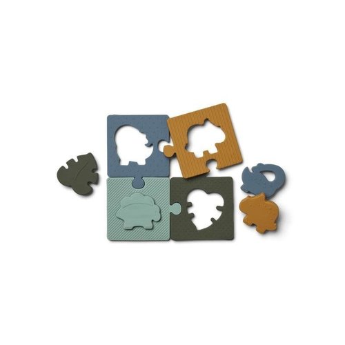 liewood Bodil puzzle dino blue multi mix