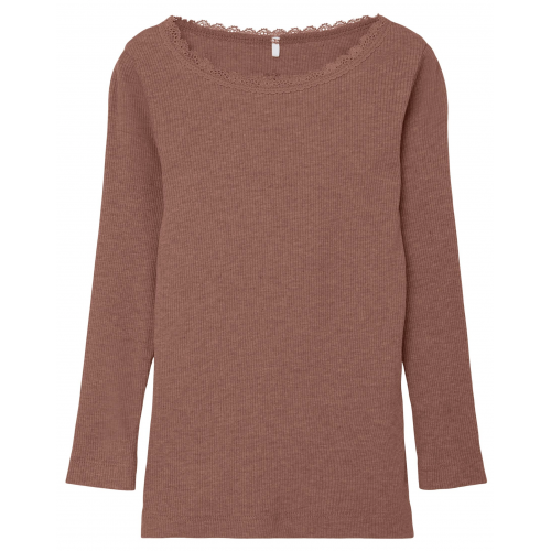 NAME IT KAB LS SLIM TOP NOOS Cognac MELANGE NAME IT KAB LS SLIM TOP NOOS Cognac MELANGE