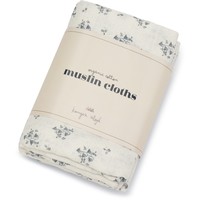 3 pack muslin cloth gots -  CLOCHETTE BLEUE